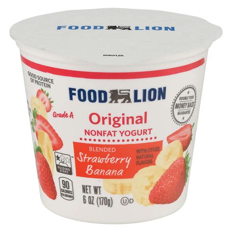 How many calories are in nonfat strawberry banana yogurt - calories, carbs, nutrition