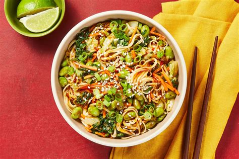 How many calories are in noodle bowl edamame asparagus - calories, carbs, nutrition