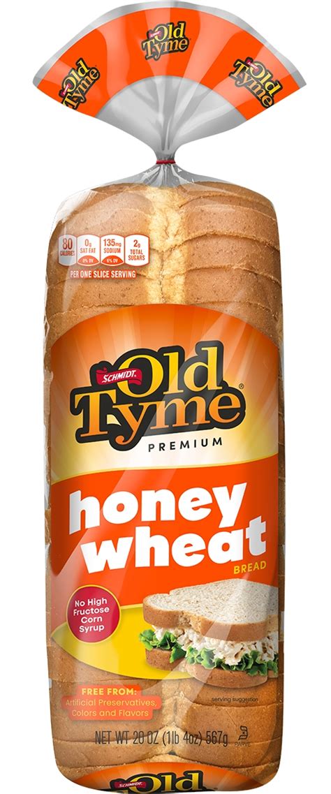 How many calories are in old tyme honey wheat bread - calories, carbs, nutrition