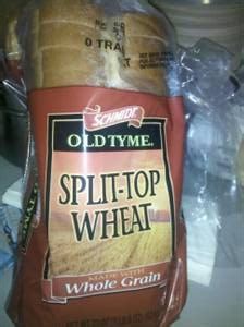 How many calories are in old tyme split top wheat - calories, carbs, nutrition
