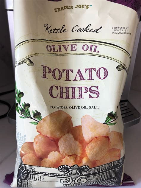 How many calories are in olive oil potatoe chips - calories, carbs, nutrition