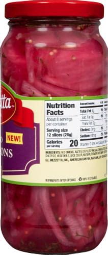 How many calories are in onion red pickled lemon juice jalapeno 1 oz - calories, carbs, nutrition