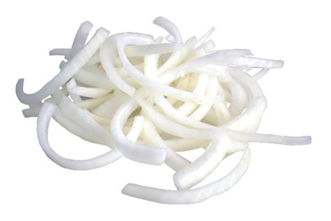 How many calories are in onion white julienne 1/4