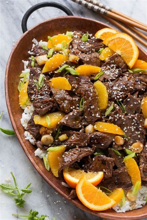 How many calories are in orange beef stir fry with basmati rice - calories, carbs, nutrition