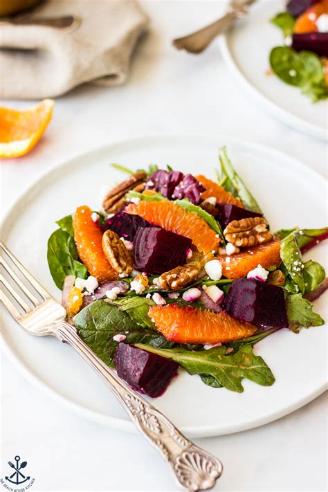 How many calories are in orange beet nut salad - calories, carbs, nutrition