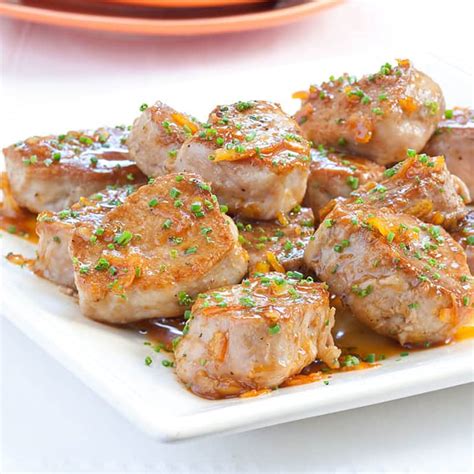 How many calories are in orange pork medallions - calories, carbs, nutrition