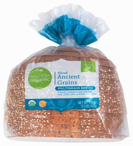 How many calories are in organic ancient grains bread - calories, carbs, nutrition