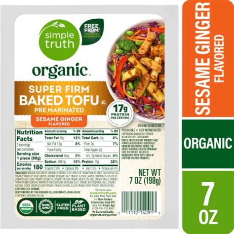 How many calories are in organic baked tofu - calories, carbs, nutrition