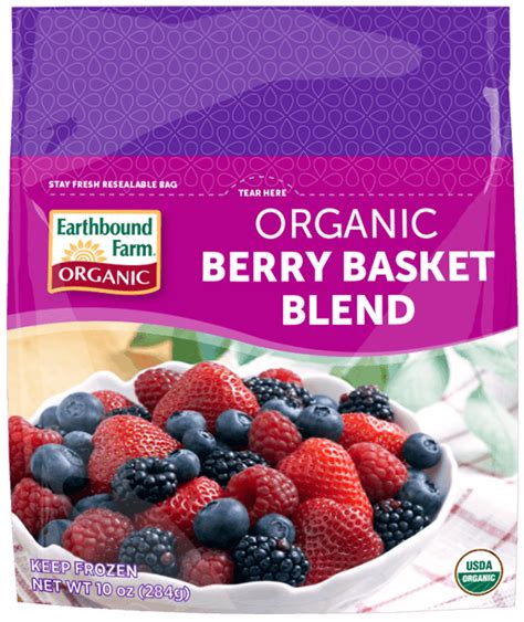 How many calories are in organic berry basket blend - calories, carbs, nutrition