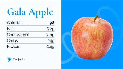 How many calories are in organic gala apple - calories, carbs, nutrition