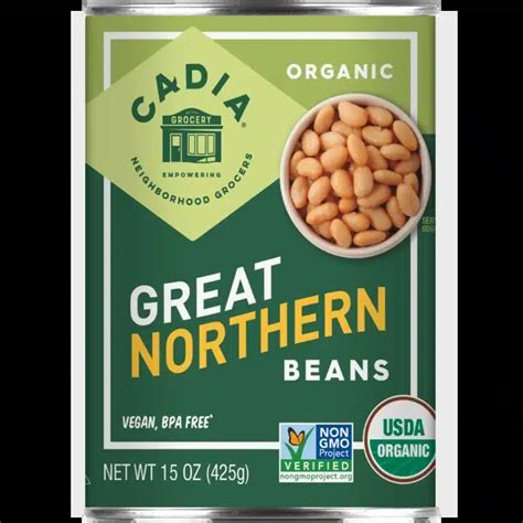 How many calories are in organic great northern beans - calories, carbs, nutrition