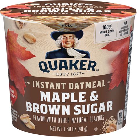 How many calories are in organic instant oatmeal maple - calories, carbs, nutrition