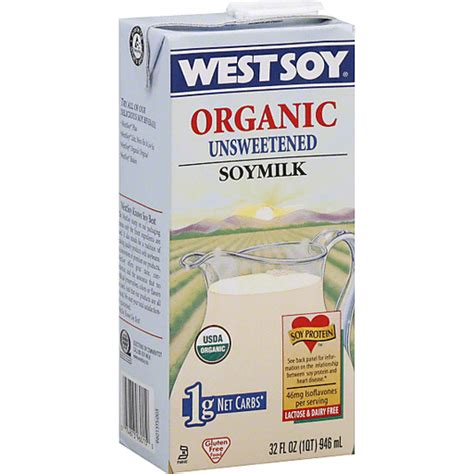 How many calories are in organic plain soymilk - calories, carbs, nutrition