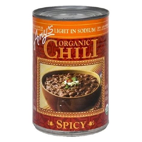 How many calories are in organic spicy chili - calories, carbs, nutrition