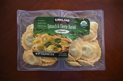 How many calories are in organic spinach and cheese ravioli - calories, carbs, nutrition