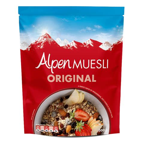 How many calories are in original muesli - calories, carbs, nutrition