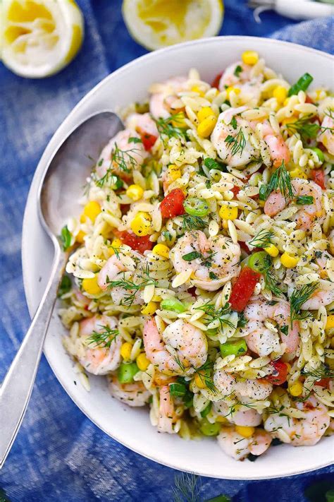 How many calories are in orzo salad with shrimp & dill - calories, carbs, nutrition