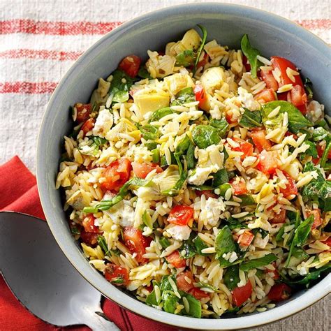 How many calories are in orzo salad with vegetables & herbs - calories, carbs, nutrition