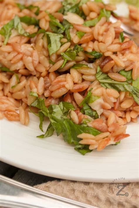 How many calories are in orzo with basil - calories, carbs, nutrition