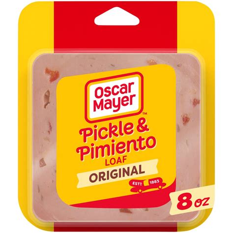 How many calories are in oscar mayer, pickle pimiento loaf (with chicken) - calories, carbs, nutrition