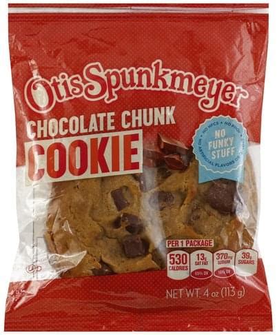 How many calories are in otis spunkmeyer, chocolate chip cookie, reduced fat - calories, carbs, nutrition