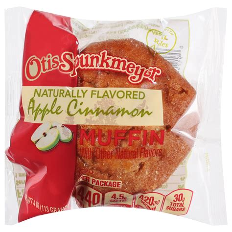 How many calories are in otis spunkmeyer apple cinnamon muffin, reduced fat - calories, carbs, nutrition