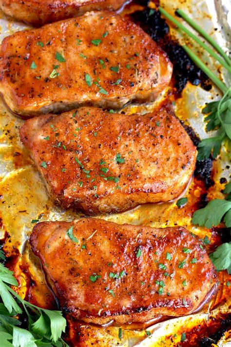 How many calories are in oven baked pork chop - calories, carbs, nutrition