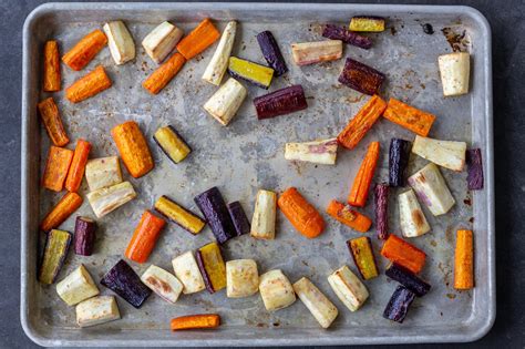 How many calories are in oven roasted carrots, parsnips and red onions - calories, carbs, nutrition