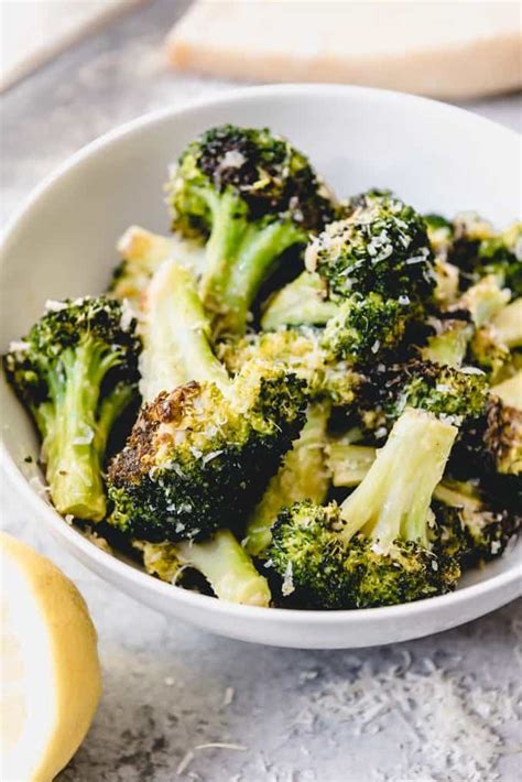 How many calories are in oven-roasted broccoli with garlic and lemon - calories, carbs, nutrition