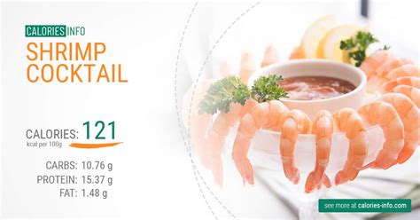 How many calories are in pacific shrimp cocktail - calories, carbs, nutrition