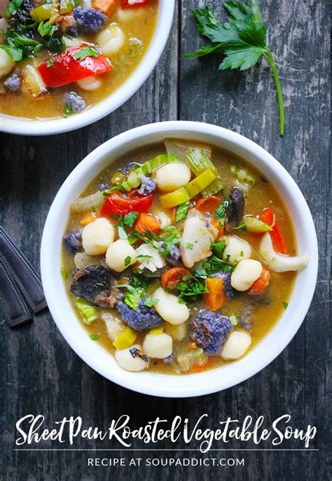 How many calories are in pan roasted vegetable soup - calories, carbs, nutrition