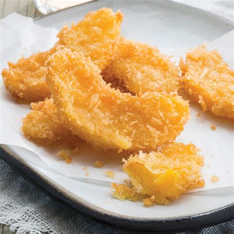 How many calories are in panko fried peaches with vanilla cream - calories, carbs, nutrition