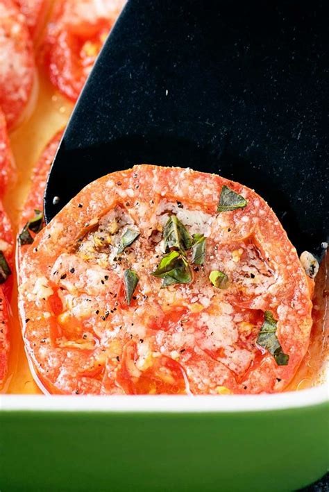 How many calories are in parmesan baked tomatoes - calories, carbs, nutrition