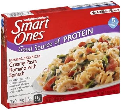 How many calories are in pasta romano with spinach - calories, carbs, nutrition