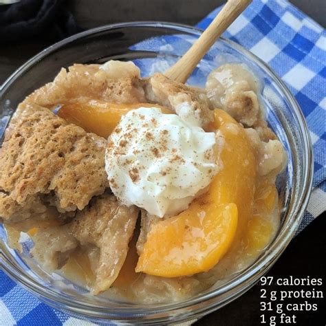 How many calories are in peach cobbler parfait - calories, carbs, nutrition