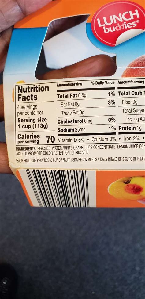 How many calories are in peach juice pack diced drained 2 tbsp - calories, carbs, nutrition