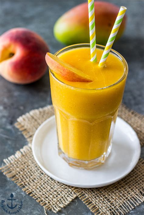 How many calories are in peach mango smoothie - calories, carbs, nutrition