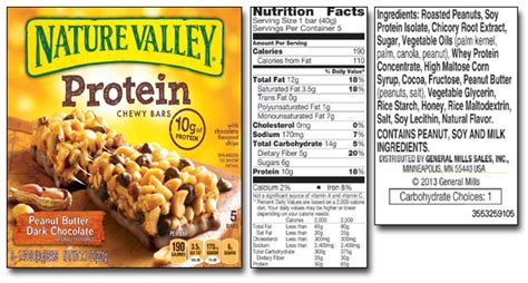 How many calories are in peanut butter granola bar - calories, carbs, nutrition