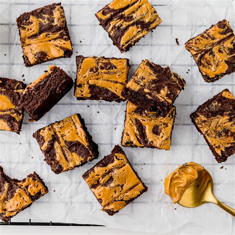 How many calories are in peanut butter swirl brownies - calories, carbs, nutrition