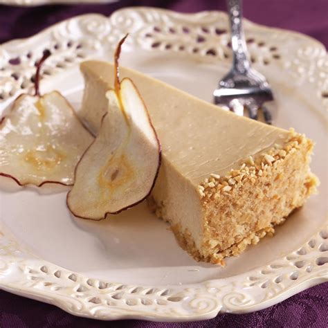 How many calories are in pear and ginger cheesecake - calories, carbs, nutrition