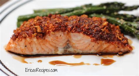 How many calories are in pecan and maple crusted salmon - calories, carbs, nutrition