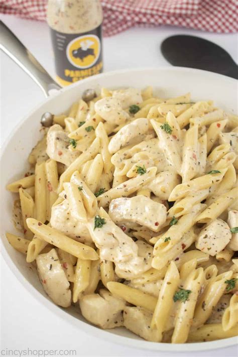 How many calories are in penne garlic chicken - calories, carbs, nutrition