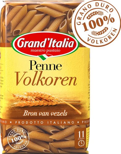 How many calories are in penne volkoren - calories, carbs, nutrition