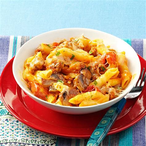 How many calories are in penne with italian sausage casserette - calories, carbs, nutrition