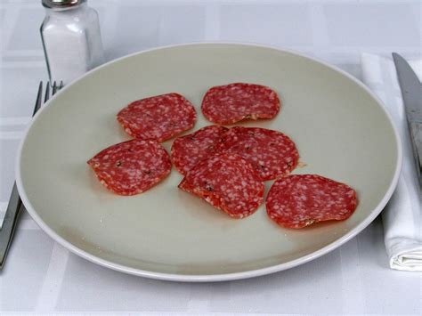 How many calories are in peppered salame - calories, carbs, nutrition