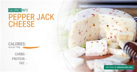 How many calories are in pepperjack cheese - calories, carbs, nutrition