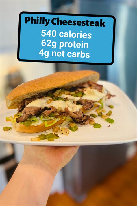 How many calories are in philly cheesesteak on bun - calories, carbs, nutrition