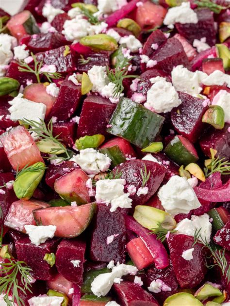 How many calories are in pickled beet salad, vegetarian - calories, carbs, nutrition