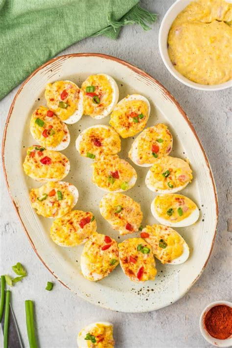 How many calories are in pimiento cheese deviled eggs - calories, carbs, nutrition