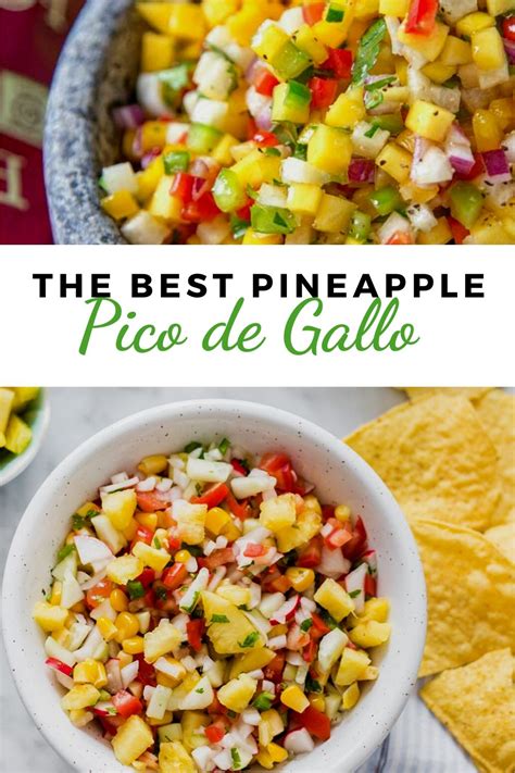 How many calories are in pineapple pico de gallo - calories, carbs, nutrition